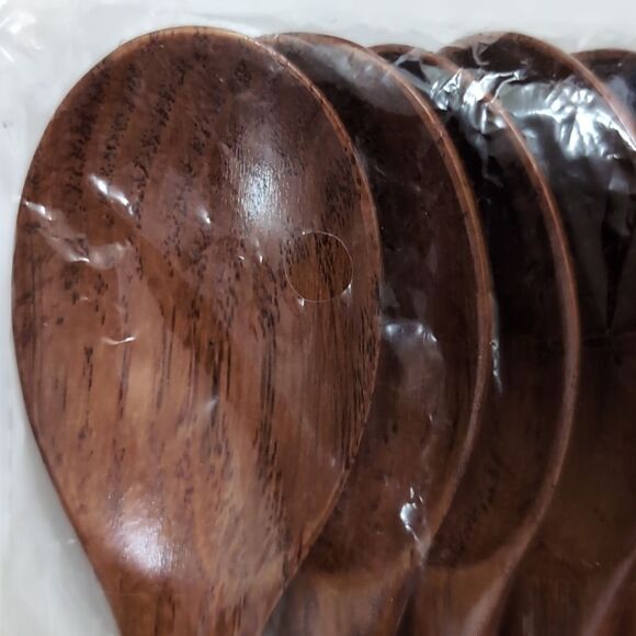 6 wooden spoons new - Picture 2 of 2